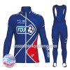 Tenue Maillot M/L + Collant à Bretelles 2017 FDJ Femme Hiver Thermal Fleece N002